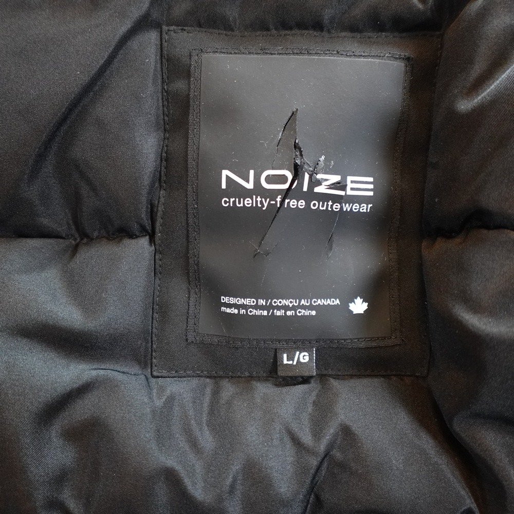 Noize Coat Mens Large Black Rafe Mid Length Parka Hooded Insulated Heavyweight - Picture 6 of 13